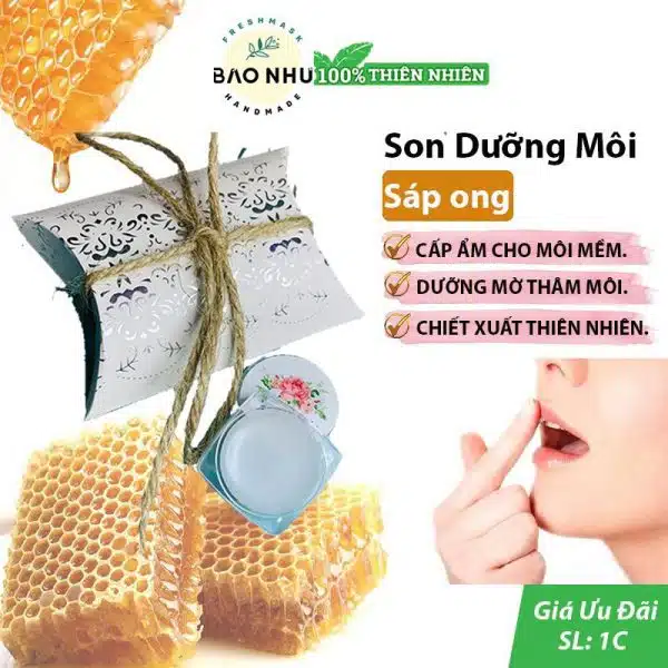 Son Sáp Ong Dưỡng Mềm Môi Không Màu